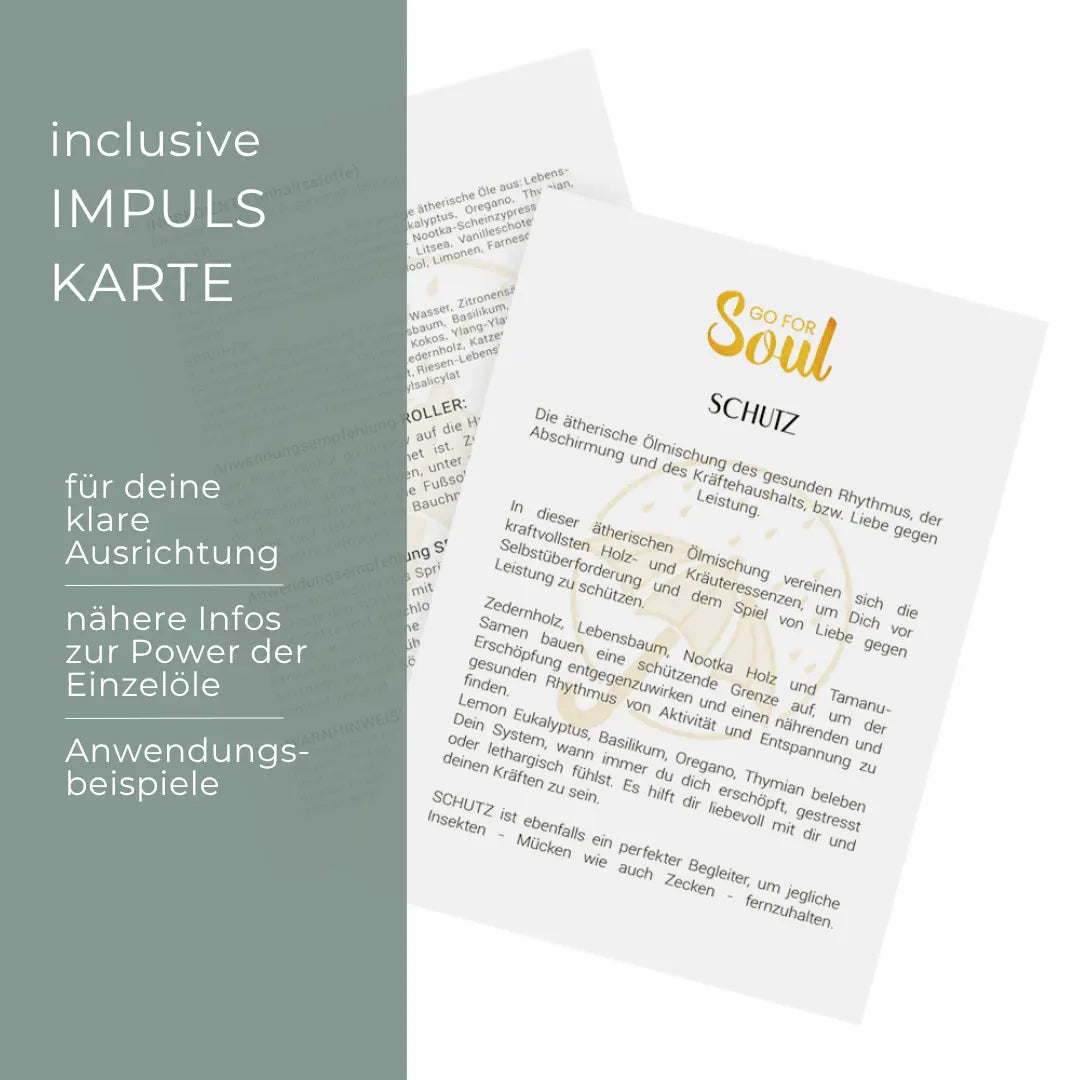 SCHUTZ - ätherische Ölmischung für gesunde Grenzen