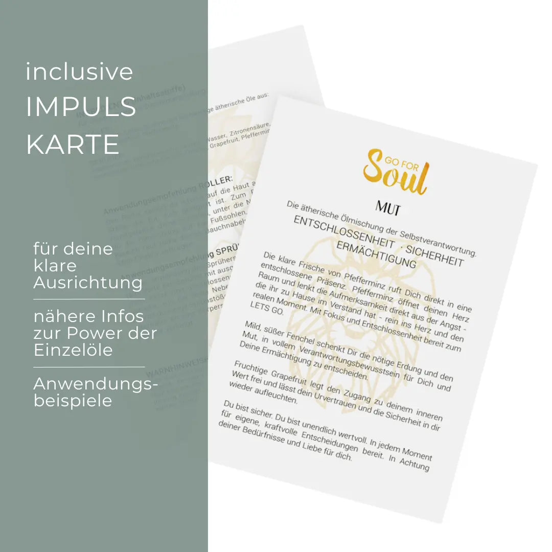 MUT - ätherische Ölmischung der Selbstverantwortung & Entschlossenheit