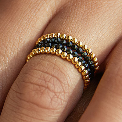 GOLD CRYSTAL RING - Eleganz, Stärke & Ansehen