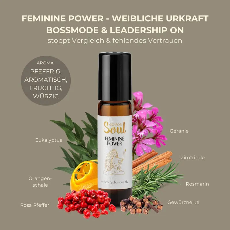 FEMININE POWER - ätherische Ölmischung der weibliche Urkraft & Rückverbindung zu deinem schöpferischen Sein