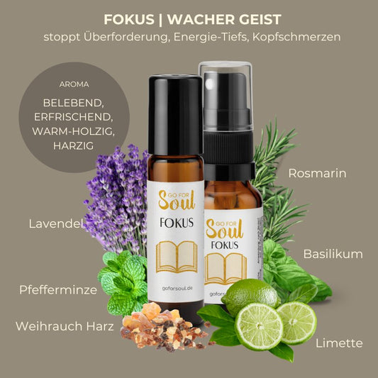 FOKUS | Die ätherische Ölmischung für einen wachen Geist