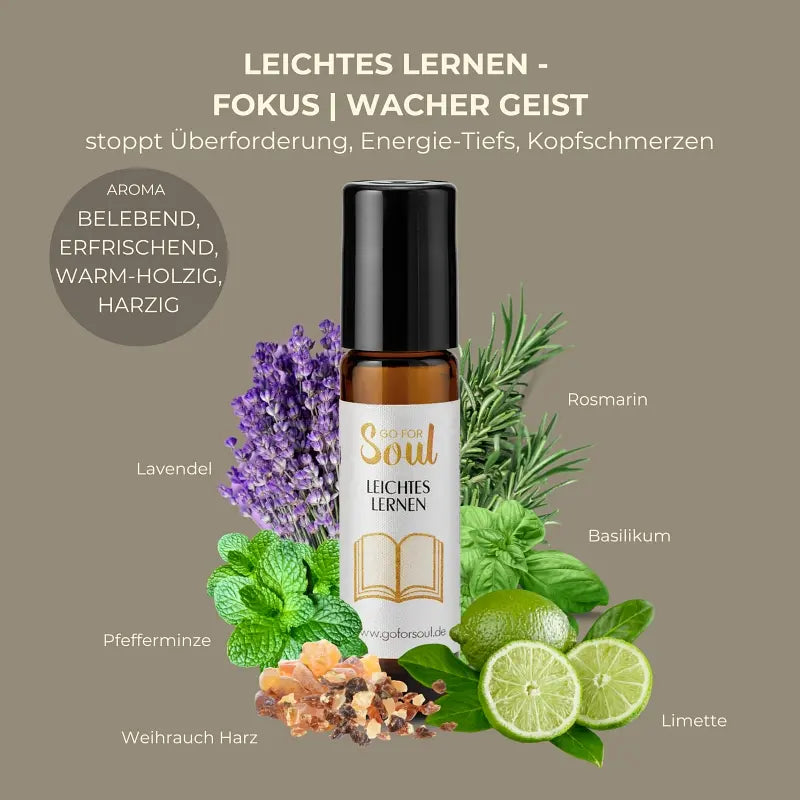 LEICHTES LERNEN, die ätherische Ölmischung des wachen Geistes