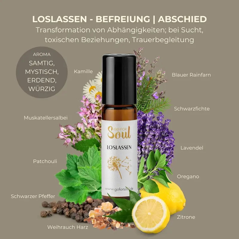 LOSLASSEN, die ätherische Ölmischung der Befreiung und Demaskierung
