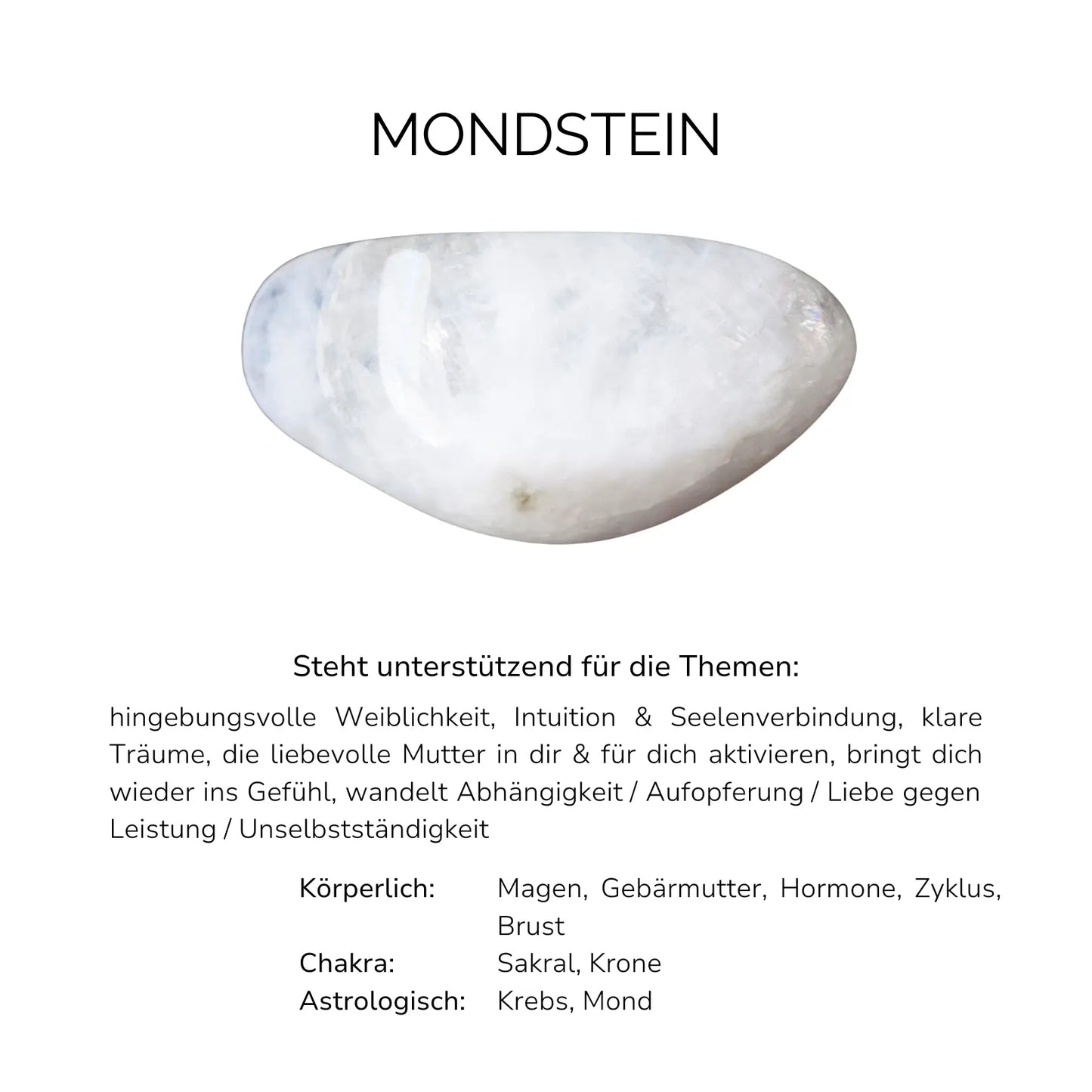 MONDSTEIN CRYSTAL RING - Stein der Weiblichkeit & Hingabe