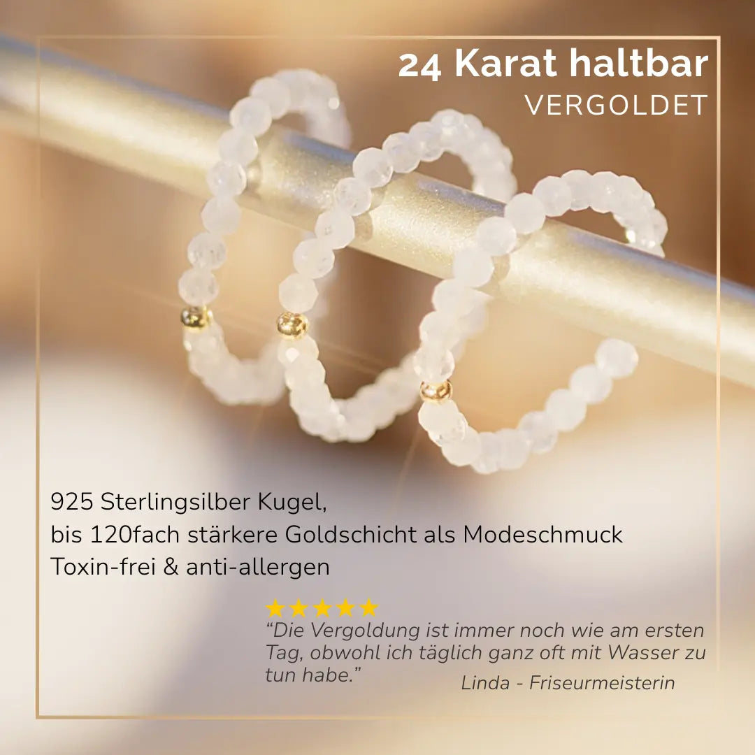 SCHWARZER TURMALIN CRYSTAL RING - Stein des Schutzes