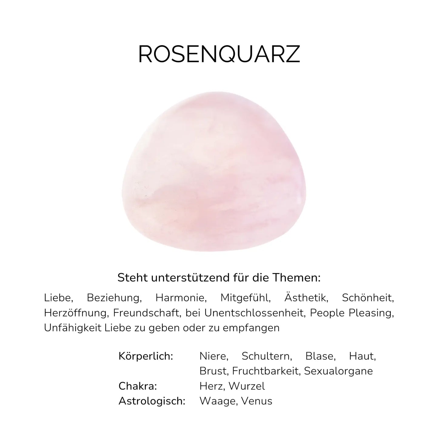 ROSENQUARZ CRYSTAL RING - Stein der Partnerschaft