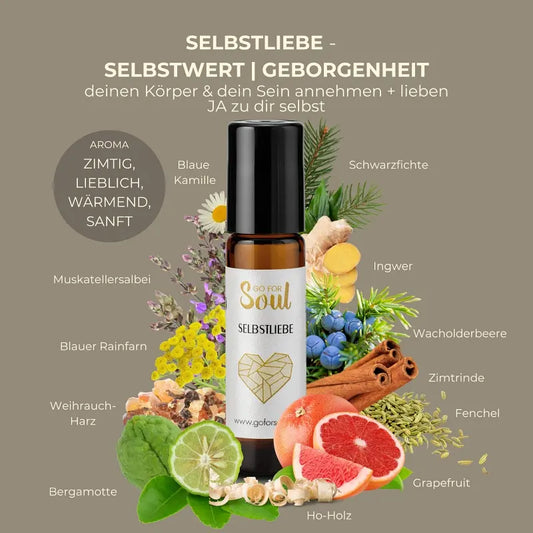SELBSTLIEBE, die ätherische Ölmischung für Geborgenheit, Sicherheit & Selbstbewusstsein