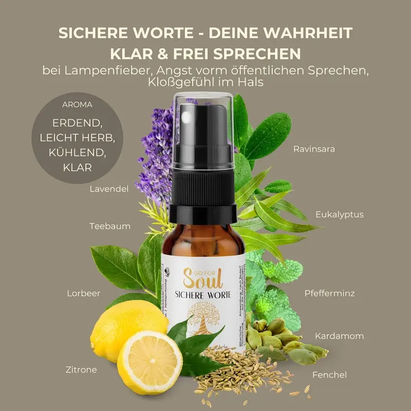 SICHERE WORTE - ätherische Ölmischung, um deine Wahrheit klar und mutig auszusprechen