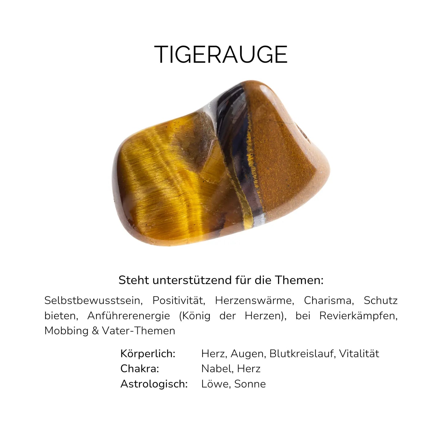 TIGERAUGE CRYSTAL RING - Stein der Lebensenergie