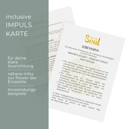LEBENSSINN - ätherische Ölmischung für Ausrichtung, Sinnhaftigkeit und Lebenslust
