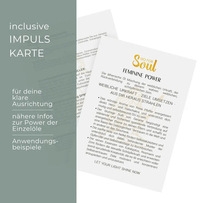 FEMININE POWER - ätherische Ölmischung der weibliche Urkraft & Rückverbindung zu deinem schöpferischen Sein