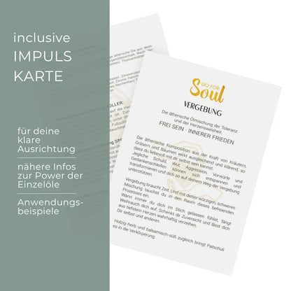 VERGEBUNG, die ätherische Ölmischung der Toleranz und der Herzensweisheit