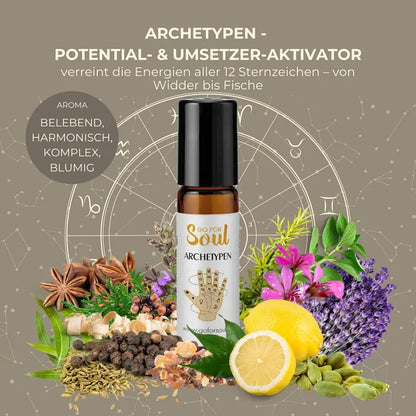 ARCHETYPEN - ätherische Ölmischung der Sternzeichen, deiner energetischen DNA & der Ur-Kräfte