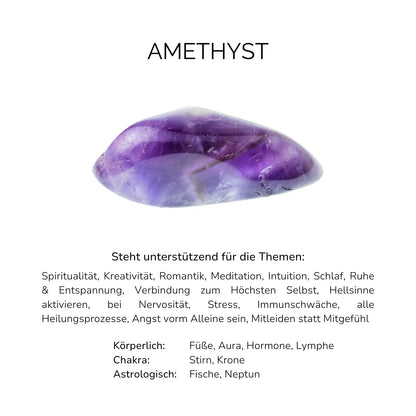AMETHYST CRYSTAL RING - Stein der Spiritualität & Anbindung