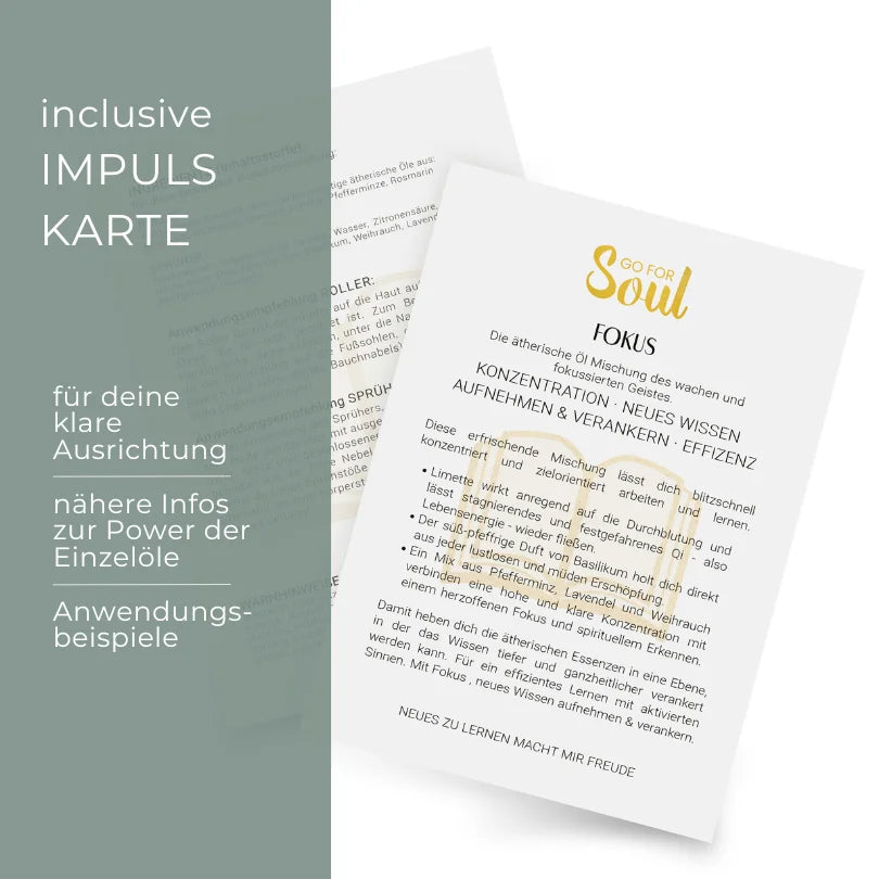 FOKUS | Die ätherische Ölmischung für einen wachen Geist
