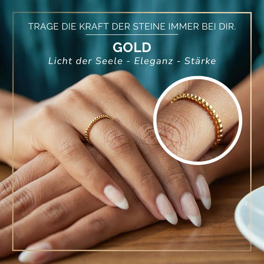 GOLD CRYSTAL RING - Eleganz, Stärke & Ansehen