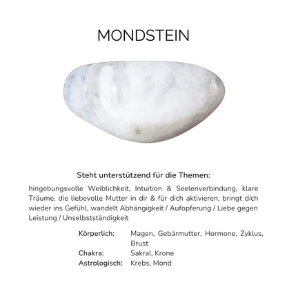 MONDSTEIN CRYSTAL RING - Stein der Weiblichkeit & Hingabe