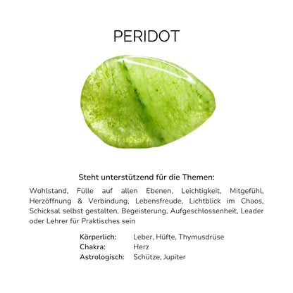 PERIDOT CRYSTAL RING - Stein der Leichtigkeit