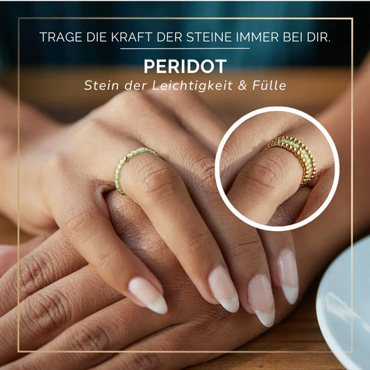 PERIDOT CRYSTAL RING - Stein der Leichtigkeit