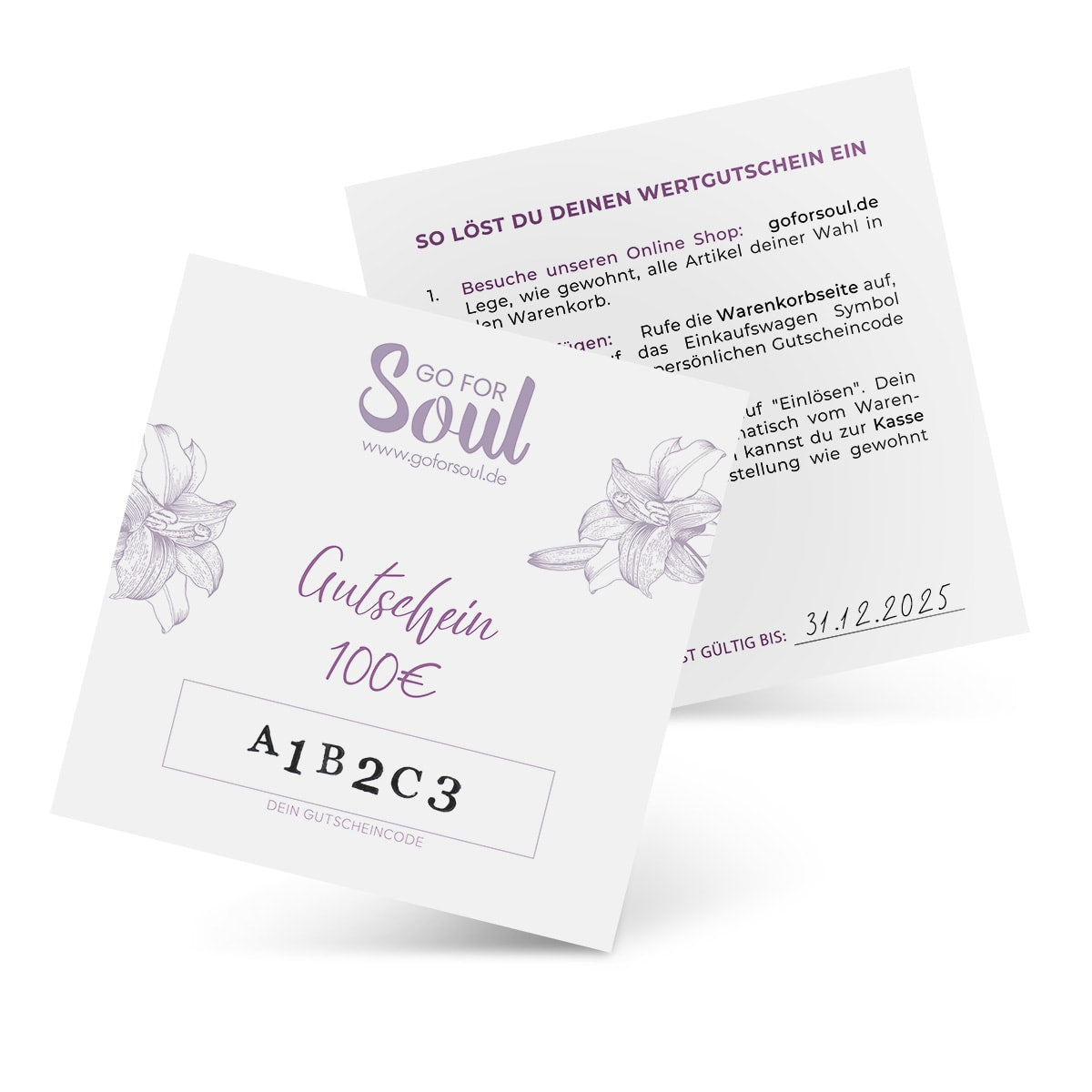 Wertgutschein Geschenkkarte