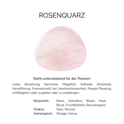 ROSENQUARZ CRYSTAL RING - Stein der Partnerschaft