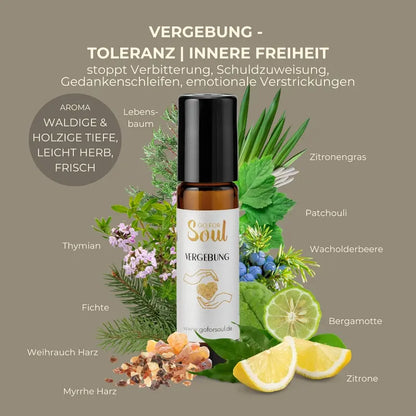 VERGEBUNG, die ätherische Ölmischung der Toleranz und der Herzensweisheit