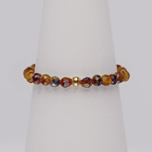 TIGERAUGE CRYSTAL RING - Stein der Lebensenergie