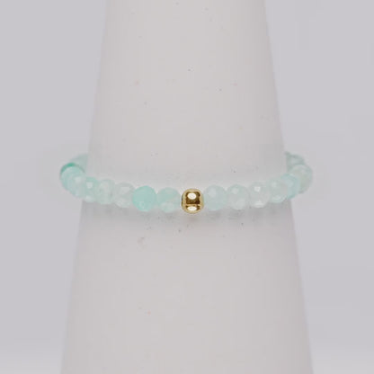 AMAZONIT CRYSTAL RING - Stein der Unabhängigkeit