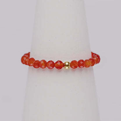 KARNEOL CRYSTAL RING - Stein der Power & Umsetzungskraft