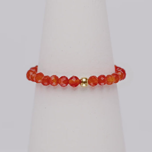 KARNEOL CRYSTAL RING - Stein der Power & Umsetzungskraft