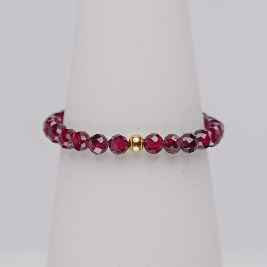 GRANAT CRYSTAL RING - Stein der Leidenschaft & des Erfolges