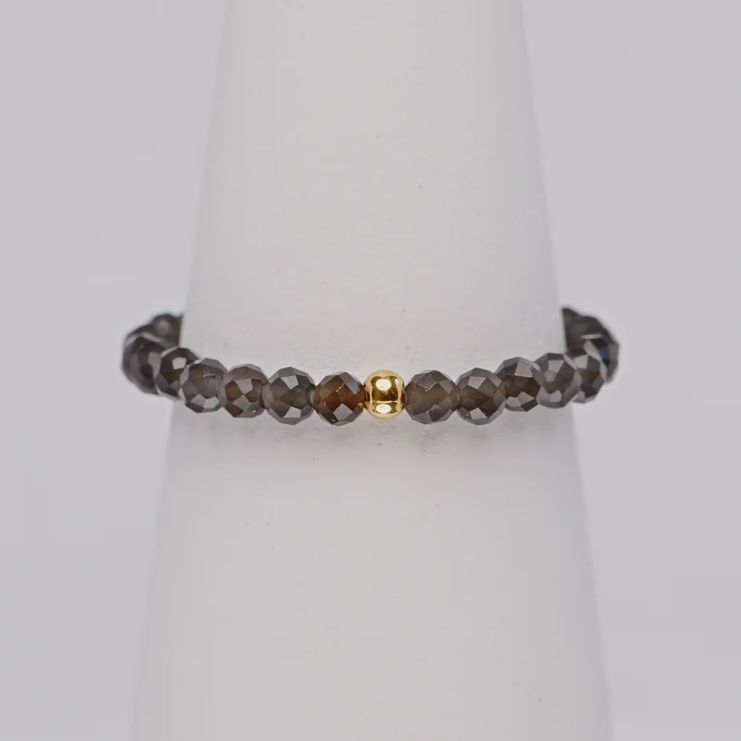 OBSIDIAN CRYSTAL RING - Stein der Transformation