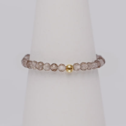 RAUCHQUARZ CRYSTAL RING - Stein für Ur-Vertrauen & der Bestimmung